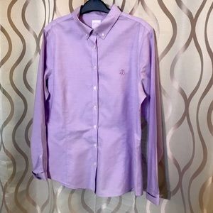 Brooks Brothers lavender ladies tailored blouse
